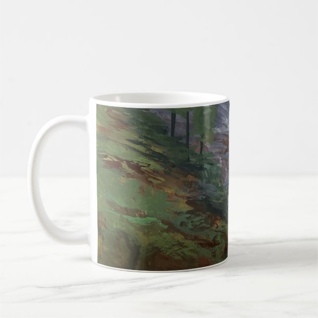 Blick auf Multnomah Falls Kaffeetasse (Links)