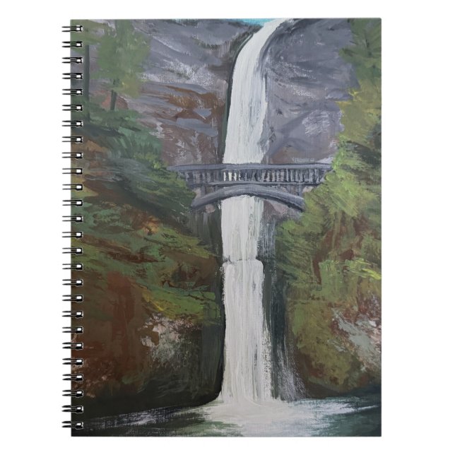 Blick auf Multnomah Falls Notizblock (Vorderseite)