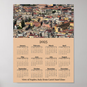 Blick auf Neapel, Italien 2026 Kalenderposter Poster