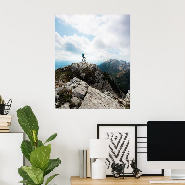 Blick auf neue Abenteuer Poster (Heimbüro)