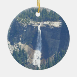Blick auf Nevada Falls von Glacier Point, CA Keramik Ornament