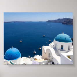 Blick auf Oia Santorini Poster