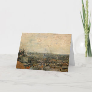 Blick auf Paris vom Montmartre von Vincent van Gog Karte