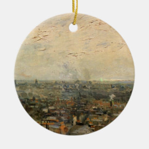 Blick auf Paris vom Montmartre von Vincent van Gog Keramikornament