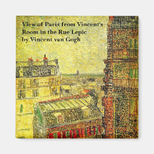 Blick auf Paris von Vincents Zimmer von Vincent va Magnet