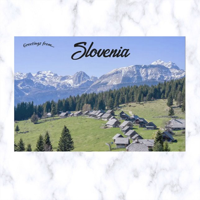 Blick auf Pokljuka Slowenien Postkarte (Von Creator hochgeladen)