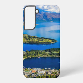 Blick auf Queenstown vom Gipfel von Bob, Neuseelan Samsung Galaxy Hülle
