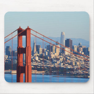 Blick auf San Francisco durch die Golden Gate Brid Mousepad