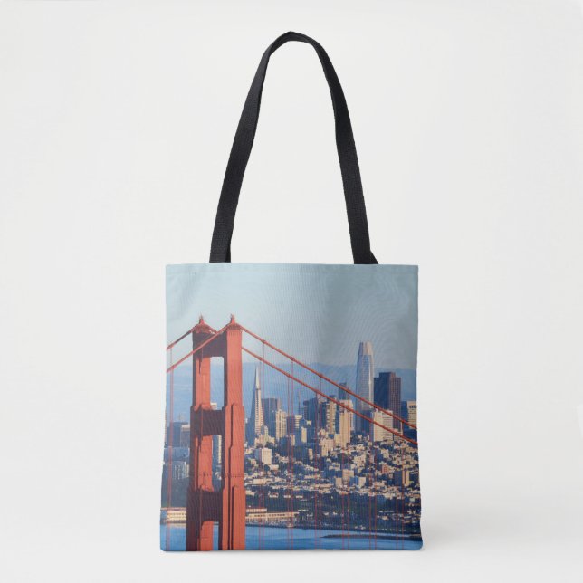 Blick auf San Francisco durch die Golden Gate Brid Tasche (Vorderseite)