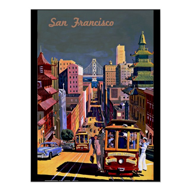Blick auf San Francisco Poster (Vorderseite)