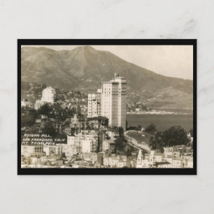 Blick auf San Francisco Vintage Postkarte