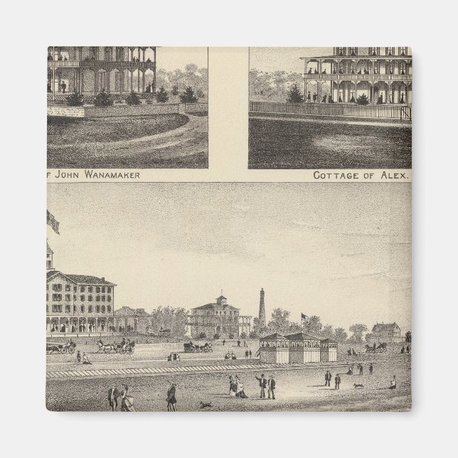 Blick auf Sea Grove, Cape May Point Magnet (Vorne)