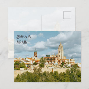 Blick auf Segovia Reisefoto Postkarte