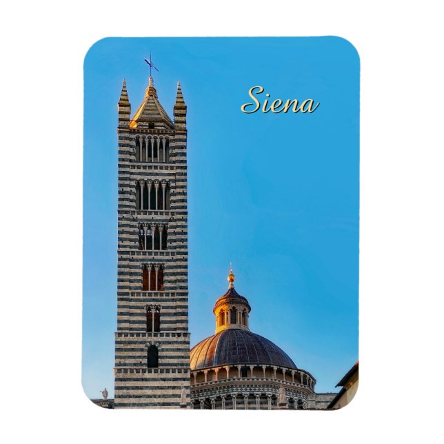 Blick auf Sienna, Reise Italien  Magnet (Vertikal)