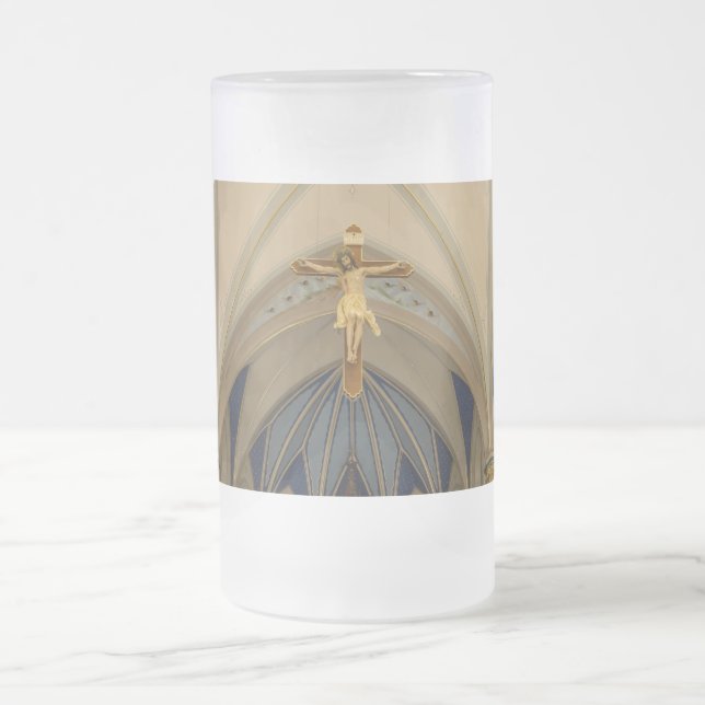 Blick auf St. Peter Altar Mattierte Tasse (Mittel)