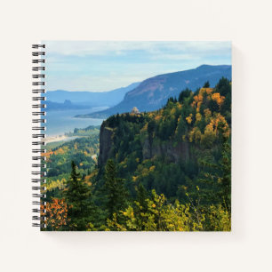Blick auf Vista House, Columbia River, Oregon Notizbuch