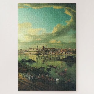 Blick auf Warschau von Praga von Bernardo Bellotto