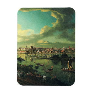 Blick auf Warschau von Praga von Bernardo Bellotto Magnet