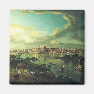 Blick auf Warschau von Praga von Bernardo Bellotto Magnet
