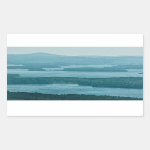 Blick auf Winnipesaukee Rechteckiger Aufkleber