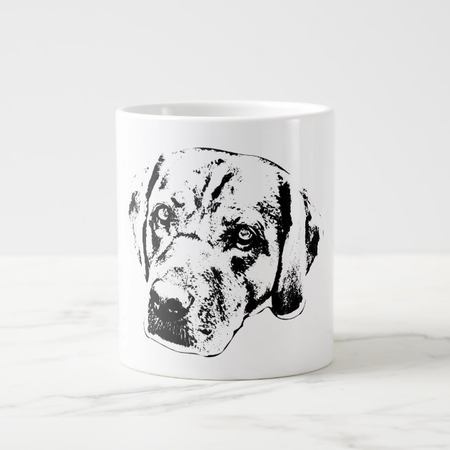 Blick aus dem Herbst, wahres Herz Jumbo-Tasse (Vorderseite)