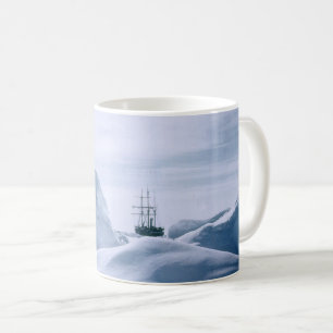 Blick der Schiffs-Ausdauer die Antarktis Kaffeetasse