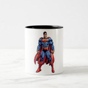 Blick direkt auf zweifarbige tasse