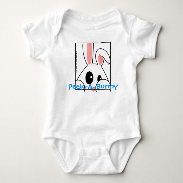 Blick-EIN-Häschen Baby Strampler (Vorderseite)