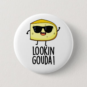 Blick Gouda Funny Cheese Pub Button