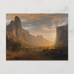 Blick hinunter ins Yosemite-Tal Postkarte