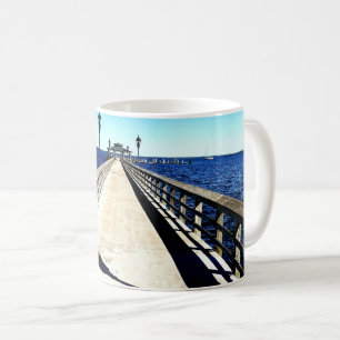 Blick hinunter kaffeetasse