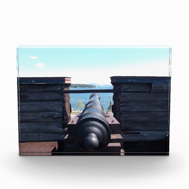 Blick hinunter zum Fass Fotoblock (Vorderseite)