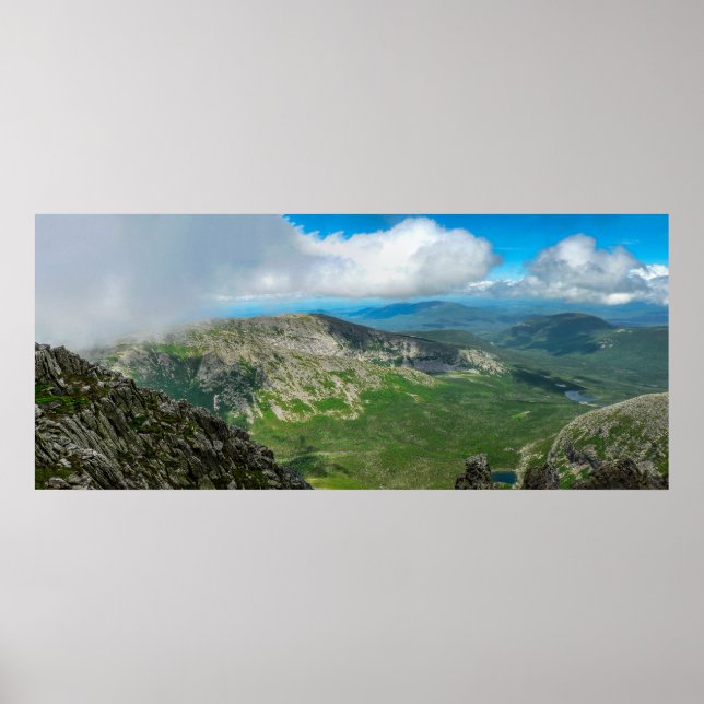 Blick in das Becken, Baxter Staat Park, Maine Poster (Vorne)