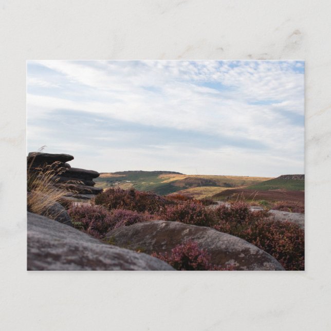 Blick in den Peak District, Derbyshire Postkarte (Vorderseite)