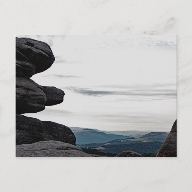 Blick in den Peak District, Derbyshire Postkarte (Vorderseite)