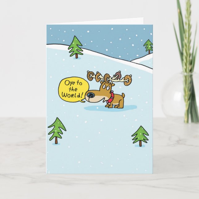 Blick in die Welt Hanukkah Karte (Vorderseite)