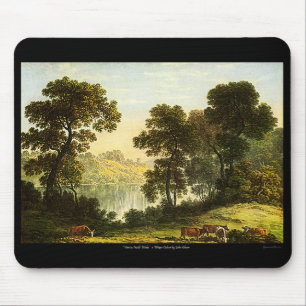 Blick in Nordwales, Aquarellmalerei Mousepad! Mousepad