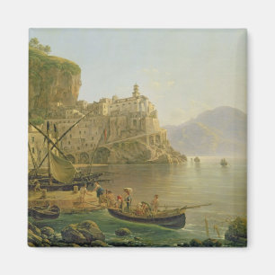 Blick in Richtung Atrani auf der Amalfi, 1817 Magnet