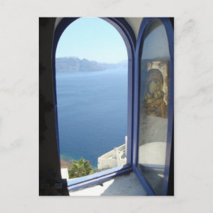 Blick in Santorin Postkarte