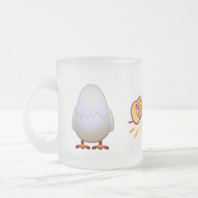Blick-mattierte GlasTasse Mattglastasse (Links)