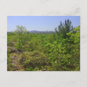 Blick nach Boston vom Middlesex Fells Rock Circuit Postkarte