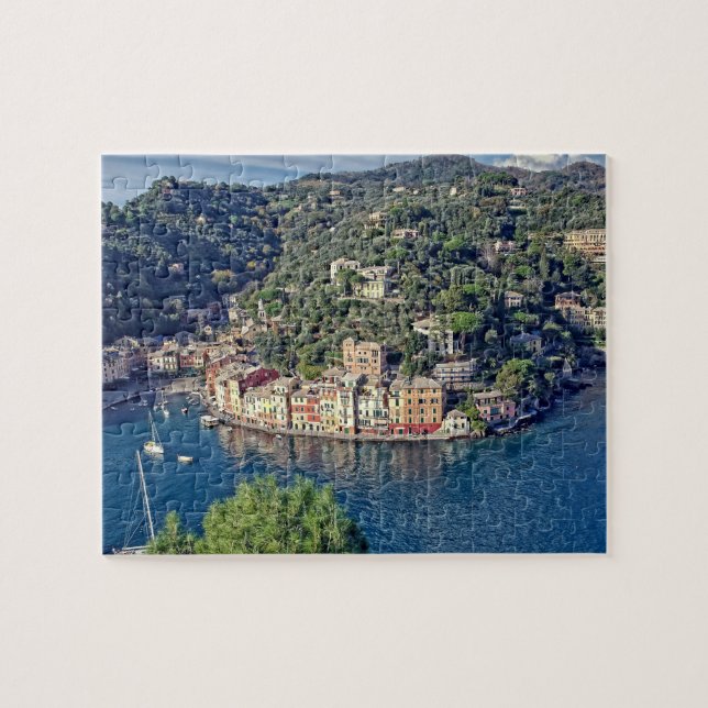 Blick nach Portofino, Italien - 8x10 - 100 Stk. (Horizontal)