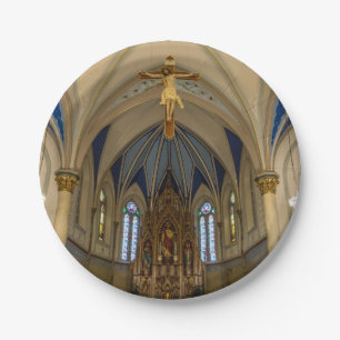 Blick nach St Peter Altar Pappteller