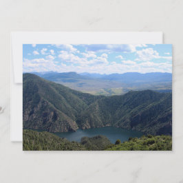 Blick nach unten auf das Gunnison Mitteilungskarte