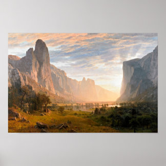 Blick nach Yosemite Valley Poster