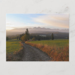Blick Tatra aus Spis Poster Postkarte