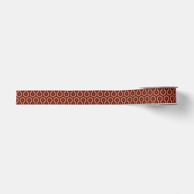 Blick Teppichboden Orange und schwarzes Band Ripsband (Vorderseite)