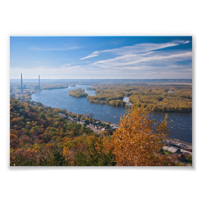 Blick über Alma und Fluss Fotodruck (Vorne)