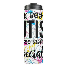 Blick über Autismus hinaus Thermosbecher