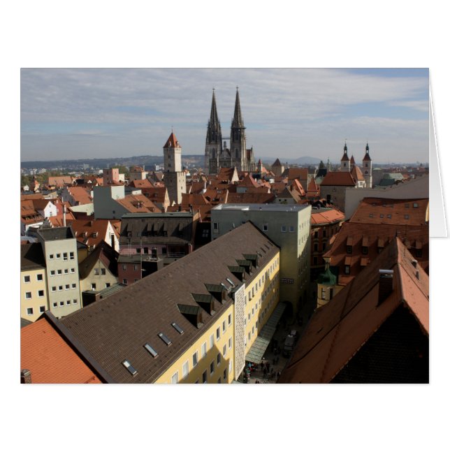 Blick über Regensburg, Deutschland (Vorderseite (Horizontal))